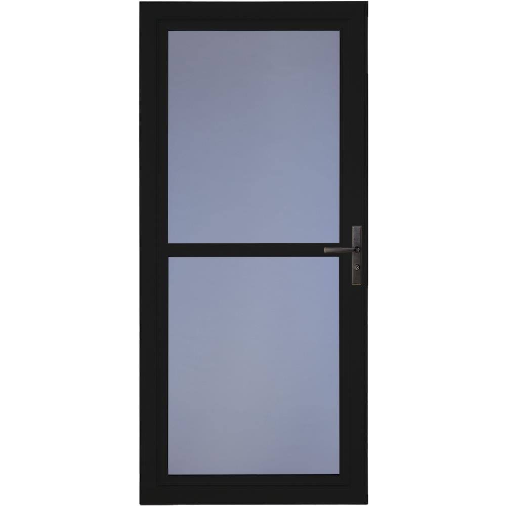 Larson Tradewinds 32-in x 81-in Black Full-view Aluminum Storm Door | 1460405157S
