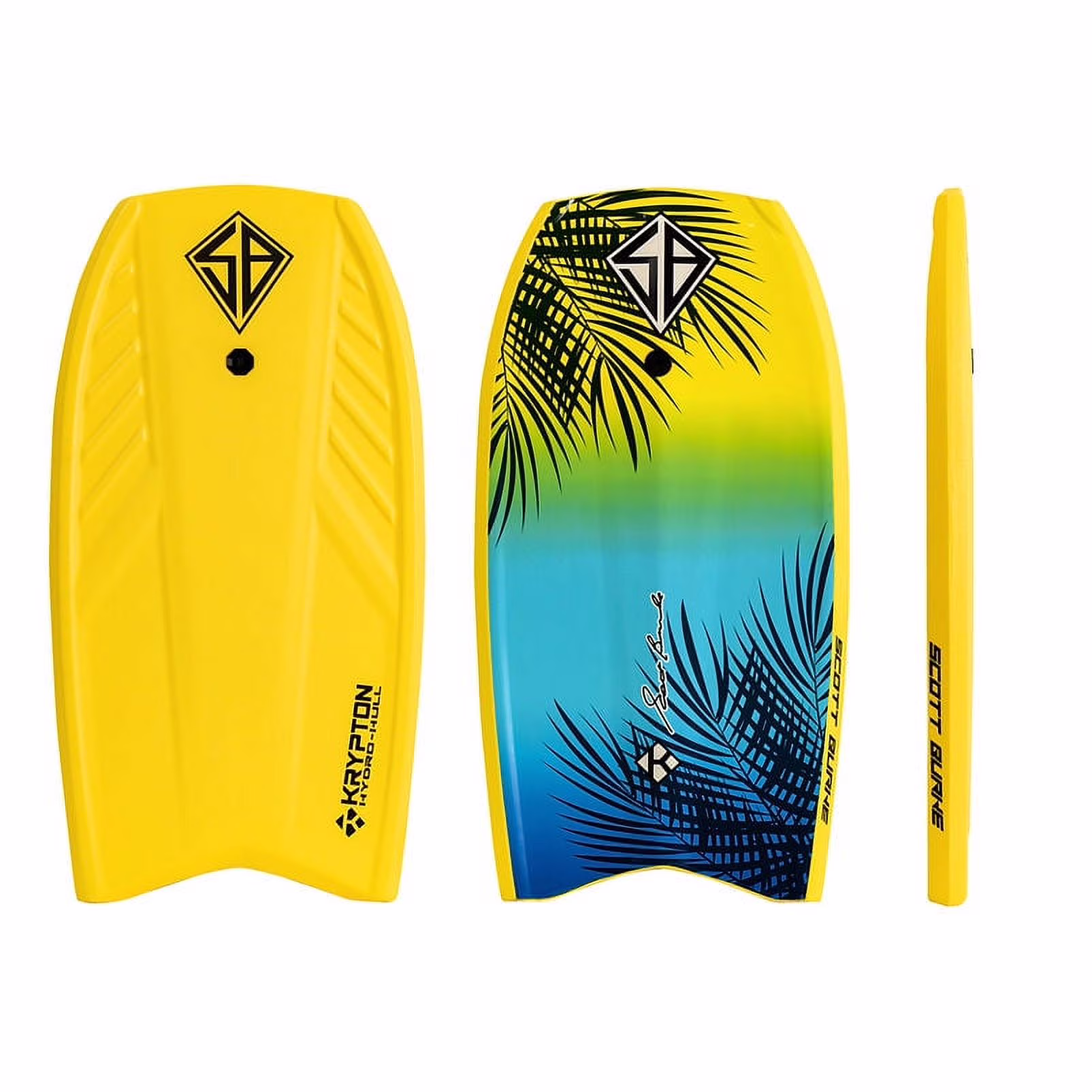 Scott Burke Krypton Hydro-Hull Bodyboard 42″ – Yellow