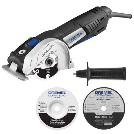 Ultra-Saw 7.5 Amp Corded Compact Saw Tool Kit with 3 Accessories and Storage Bag