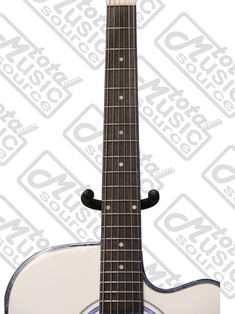 Oscar Schmidt OG2CE-WH Dreadnought Acoustic/Electric Guitar, White