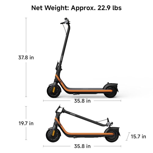 Segway Ninebot eKickScooter - Electric Scooter for Kids 6-14, w/t Adjustable Handlebar Height (Only C2 Pro) for Riders up to 132 lbs, Includes New Cruise Mode, UL-2272 Certified