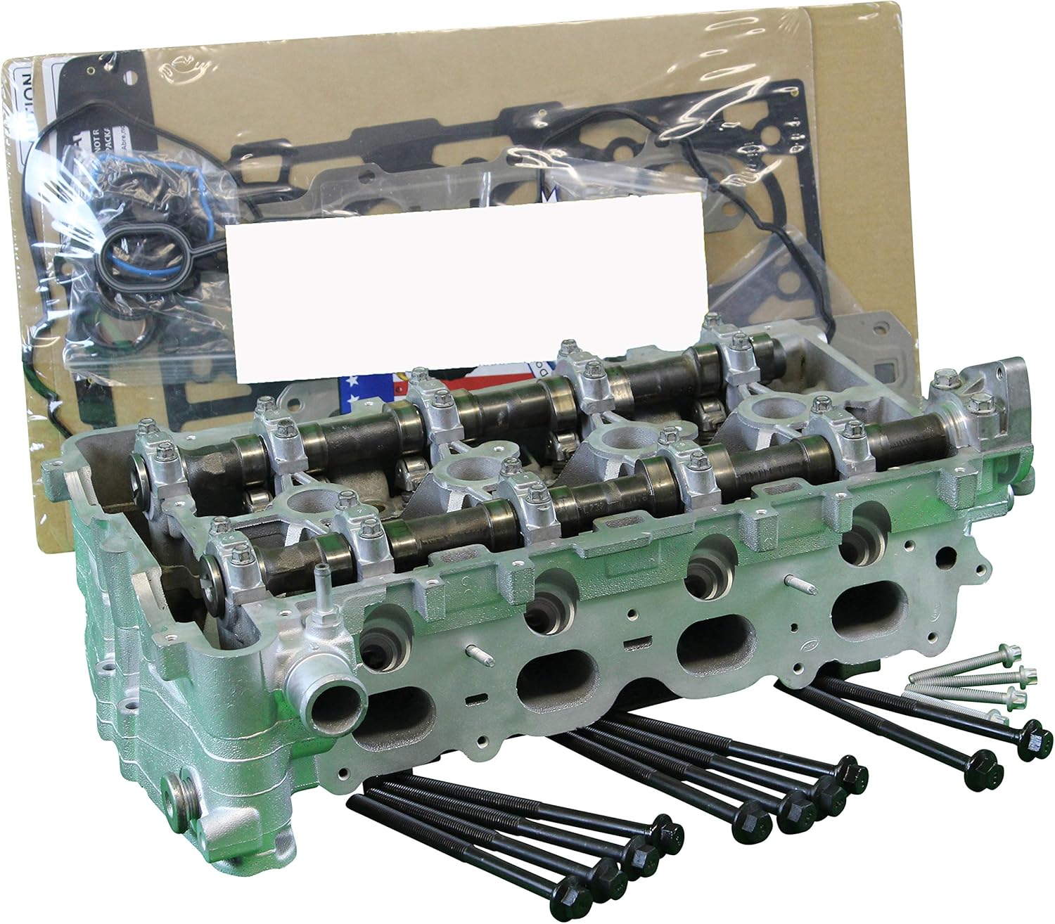 Remanufactured GM Chevy 2.2 DOHC Ecotec Cylinder Head Cavalier Cobalt Saturn ION W/Head Gasket Set & Head Bolt Kit (CORE RETURN REQUIRED)