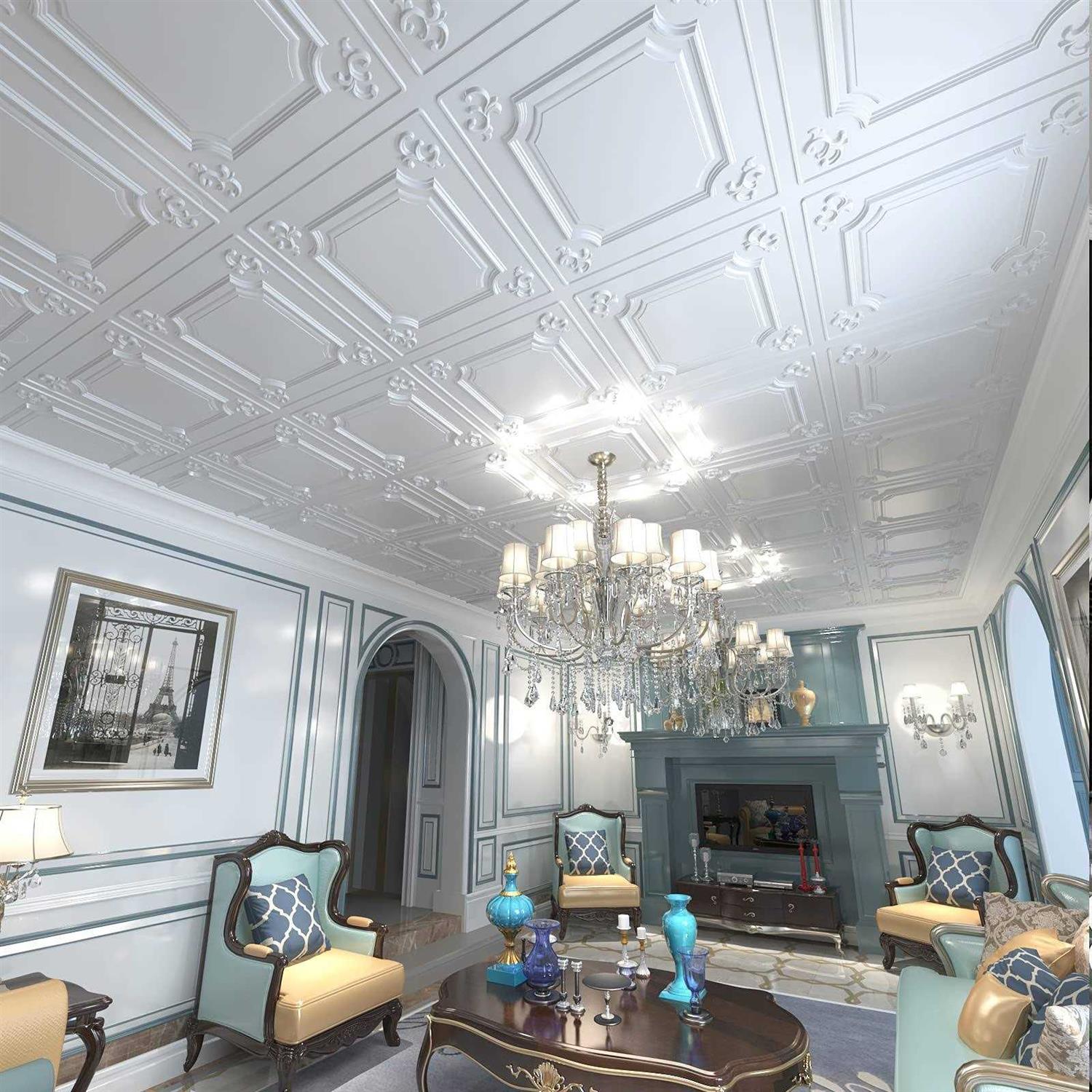 Art3d Drop Ceiling Tiles 24x24 in White - Shop Hardware Tools Online Store