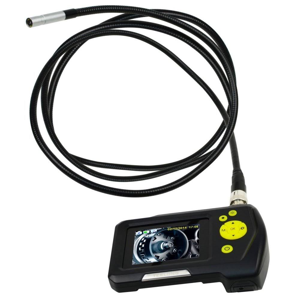Waterproof Endoscope Digital Inspection Camera Borescope 8.2mm Camera 2.7 inch Screen Monitor (5m Cable)