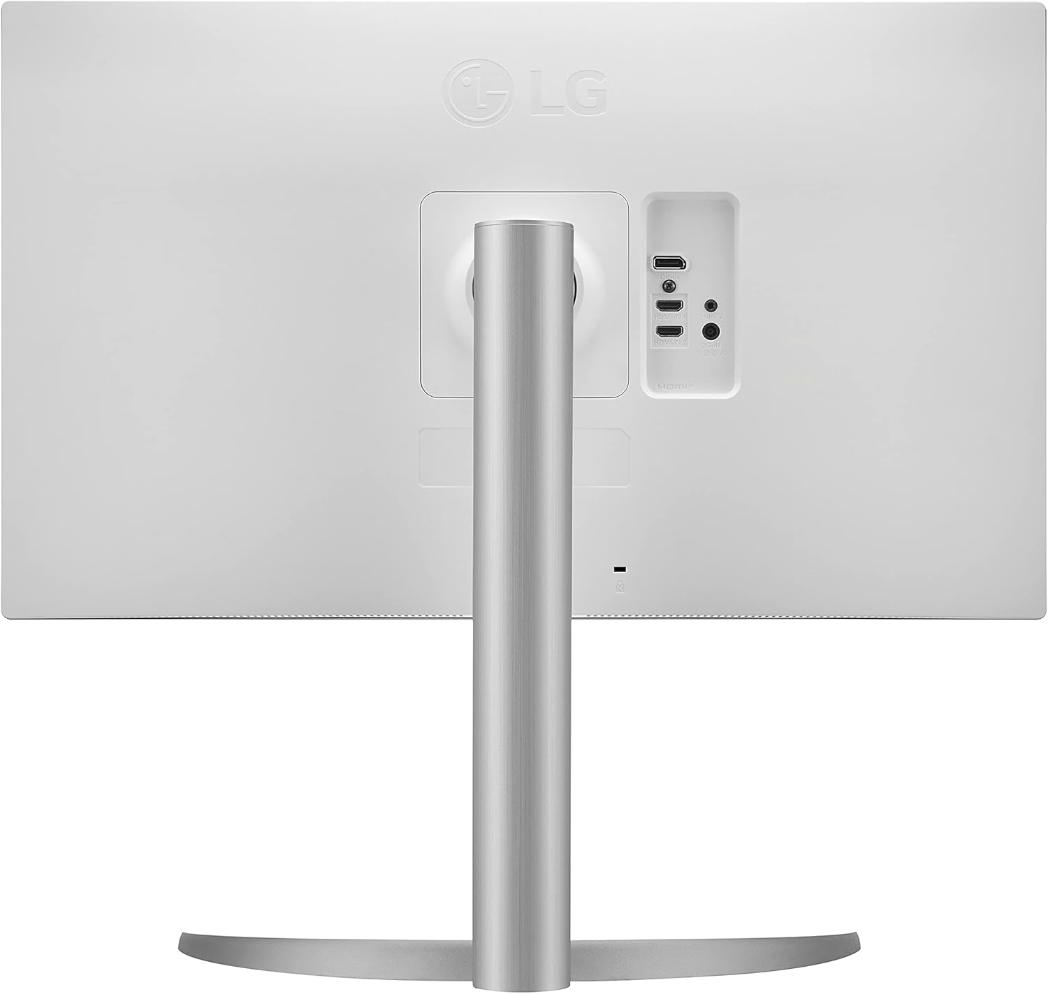 LG 27UP650-W Monitor 27” UHD (3840 x 2160) IPS Display, VESA DisplayHDR 400, DCI-P3 95% Color Gamut, 3-Side Virtually Borderless Display, Height/Pivot/Tilt Adjustable Stand – Silver