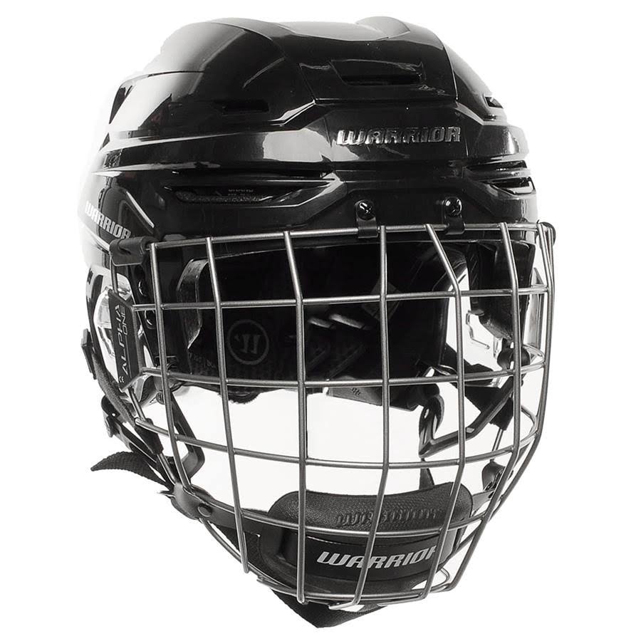Warrior Alpha One Combo Hockey Helmet - Black - L