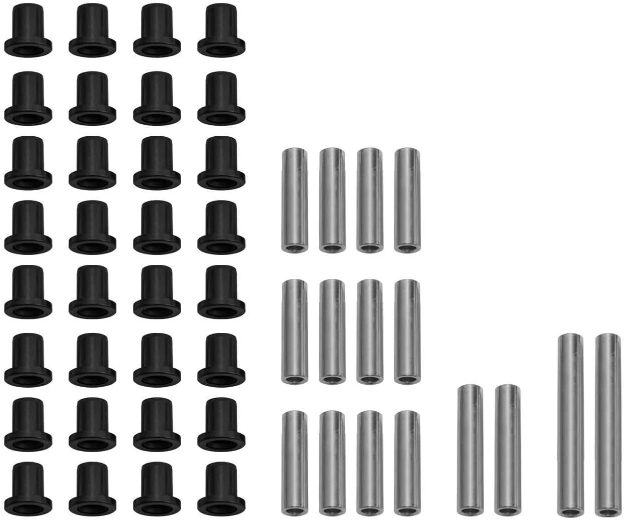 SuperATV Heavy Duty UHMW A-Arm/Control Arm Bushing Kit for OE Arms for Polaris Ranger 500/700 (SEE FITMENT) - Front and Rear - Stronger Than Stock With Lower Wear