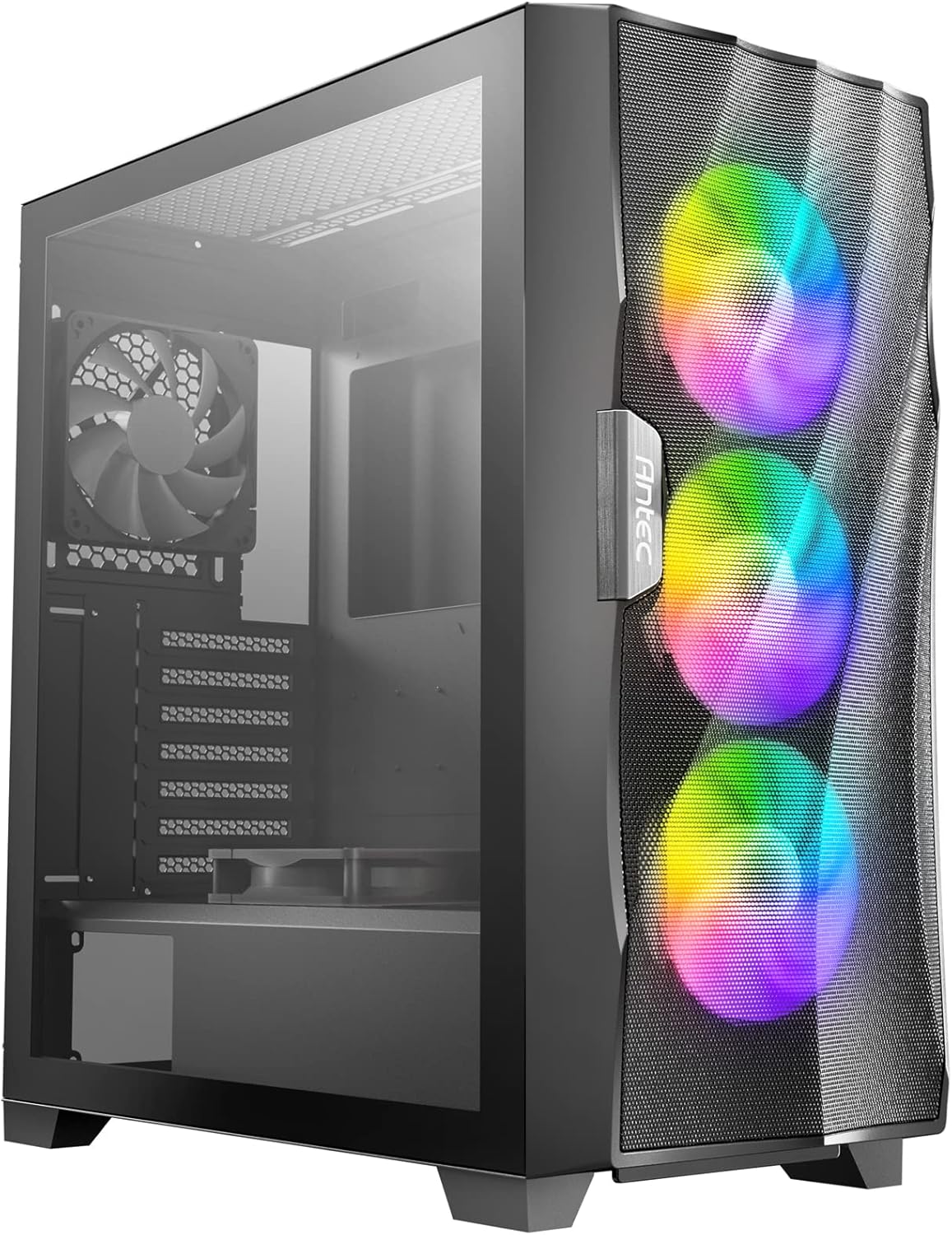 Antec DF700 Flux, Mid Tower Computer Case, ATX Gaming Case, USB3.0 x 2, 360 mm Radiator Support, 3 x 120 mm ARGB, 1 x 120 mm Reverse & 1 x 120 mm Fans Included