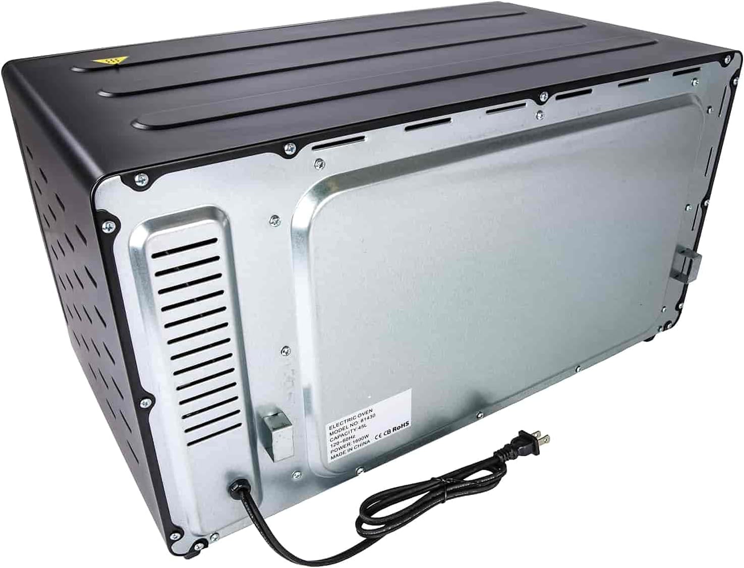 JEGS Bench Top Powder Coating Oven | 1600 Watt | 120 Volt | Operates Up To 450 Degrees Fahrenheit | 3 Foot Cord | Built-In 60 Minute Timer