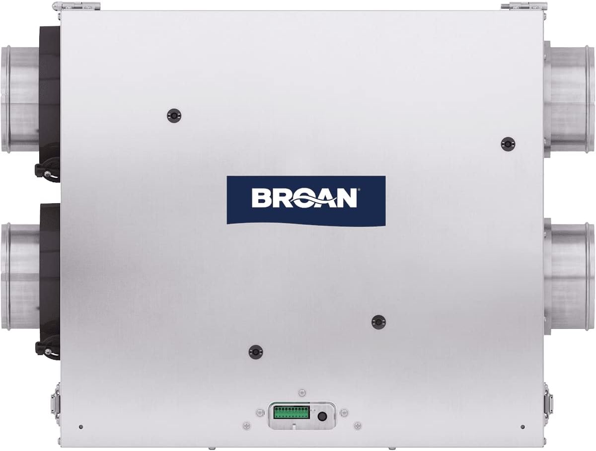 Broan ERV100S 100 CFM Energy Recovery Ventilator with Side Ports - N/A