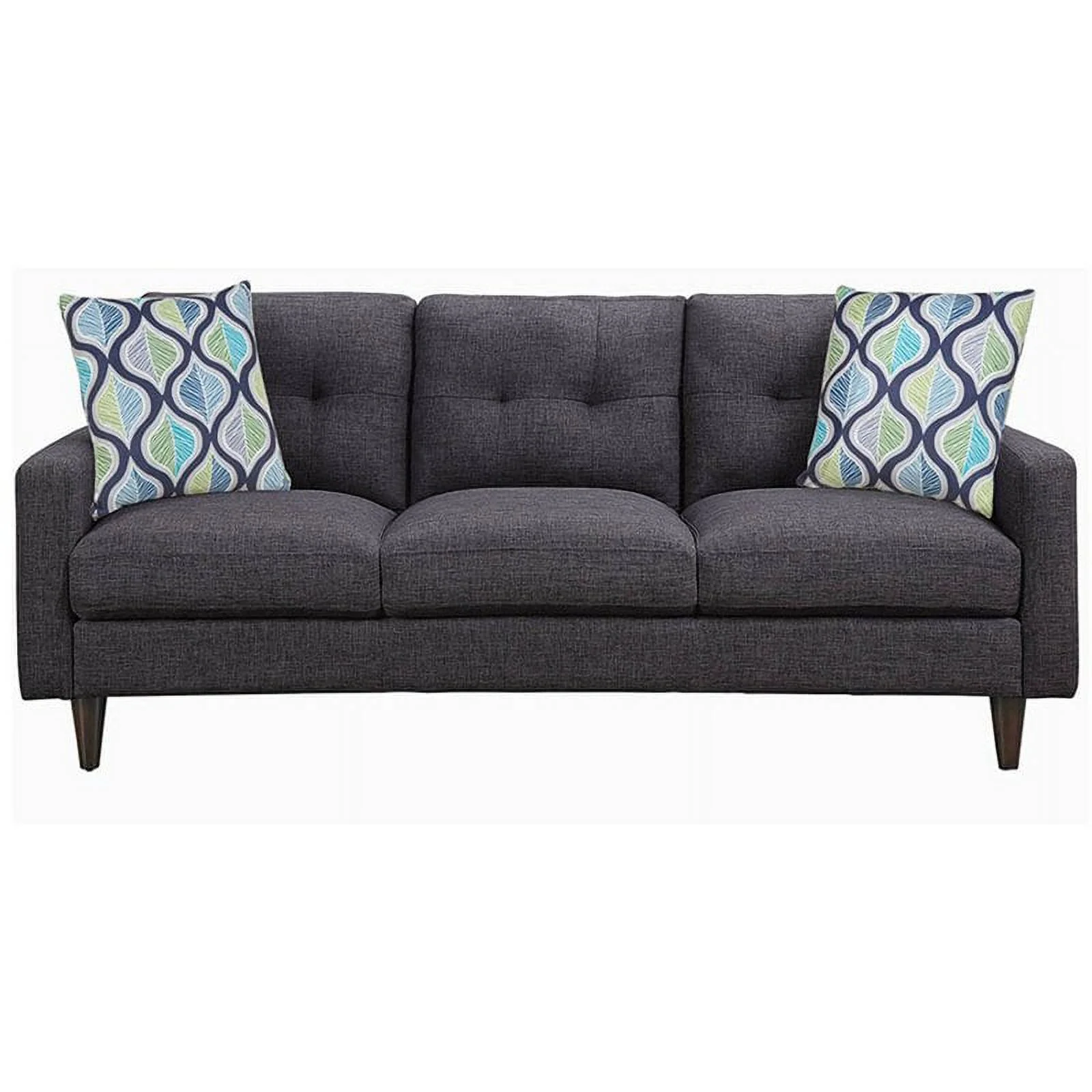 Watsonville 3-piece Cushion Back Living Room Set Grey