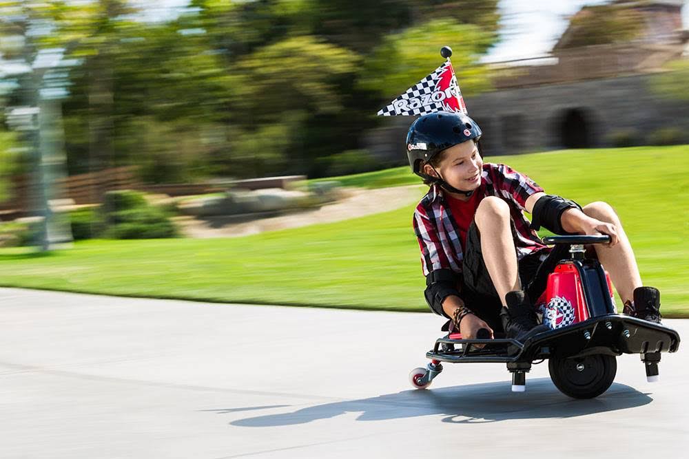 Razor Crazy Cart Electric 360 Spinning Drifting Kids Ride on Go Cart (2 Pack)