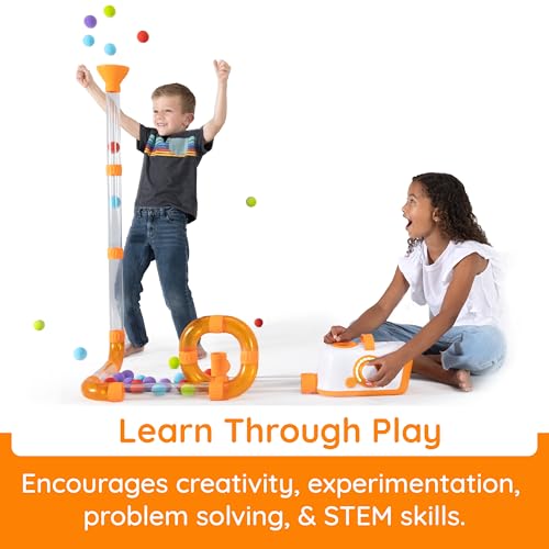 Fat Brain Toys Air Toobz, Air-Powered STEM Building Toys for Kids & Teens, Kids Building Toys, STEM Toys for 3+ Year Old