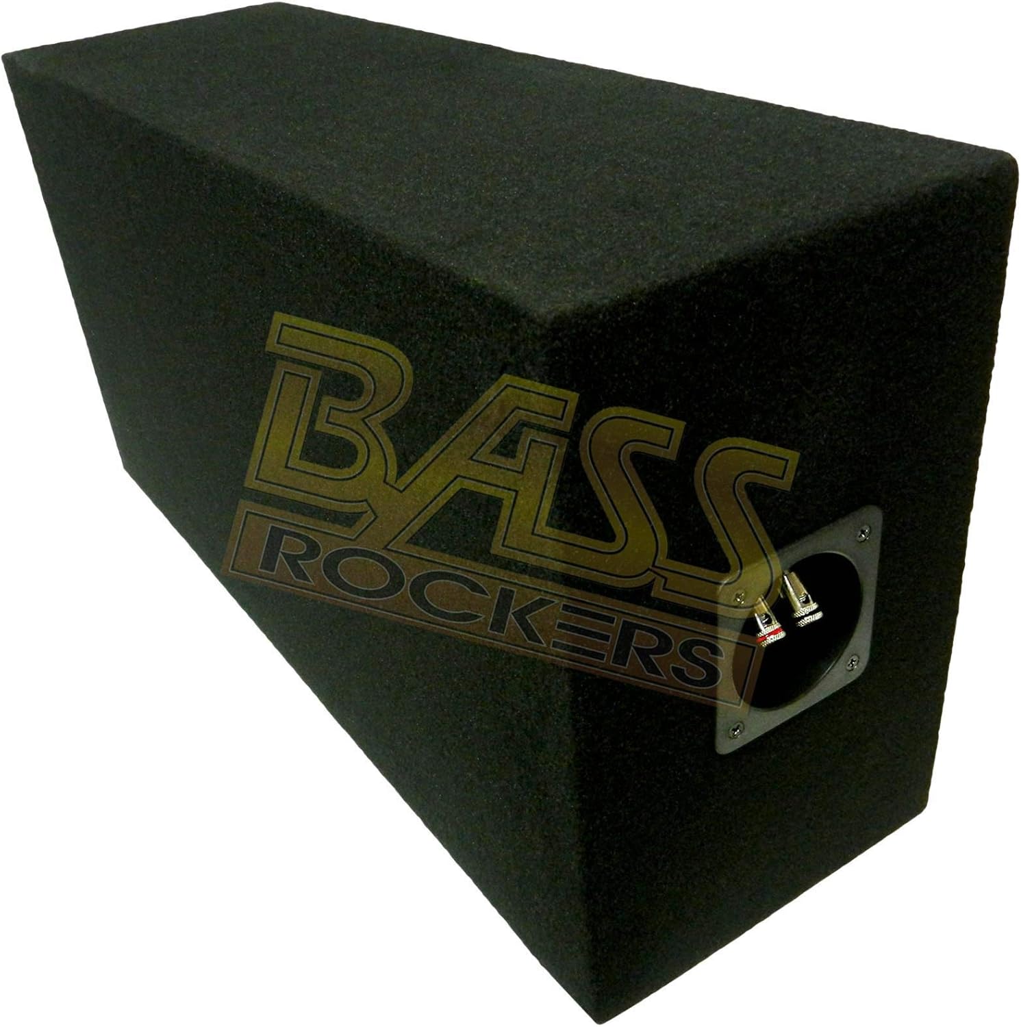 Bass Rockers 2x2 Speaker Pod 10"/4" Enclosure Box w/Spring Terminal (Carpet Finish)