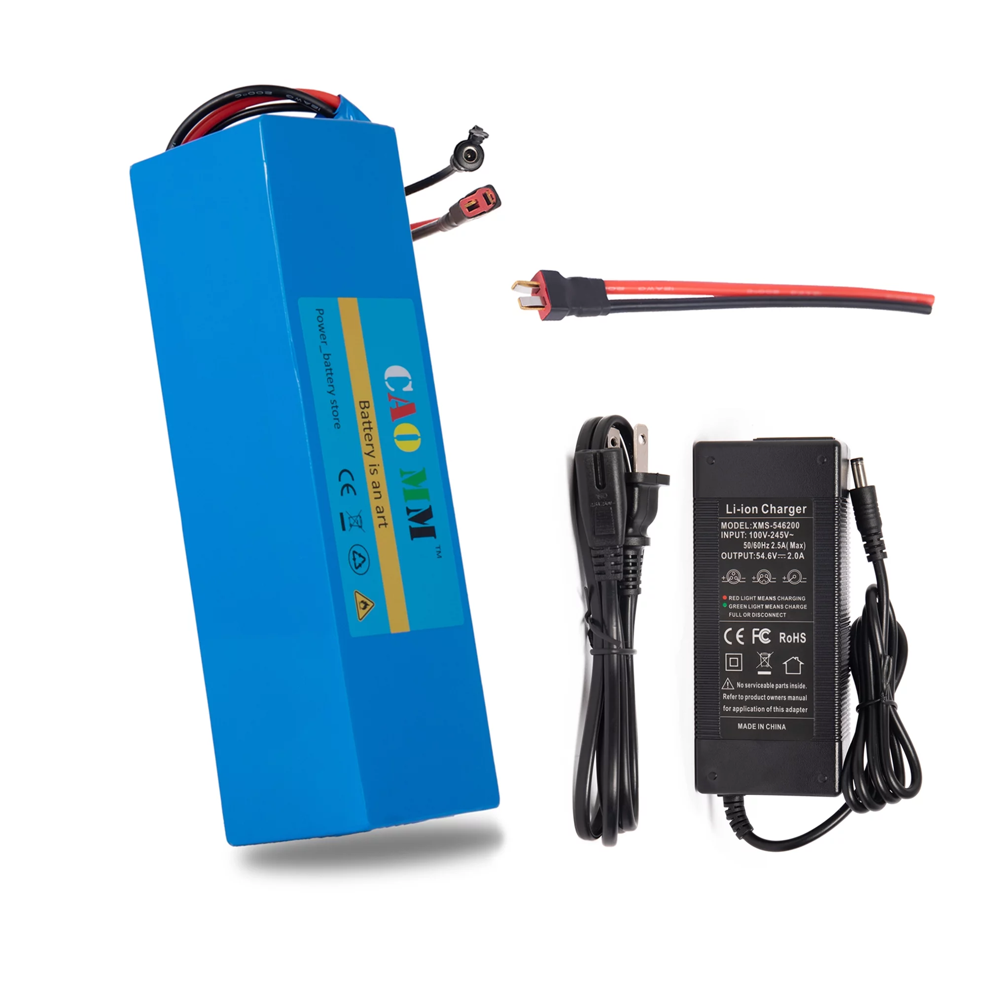 Ebike Battery 48V 8Ah Lithium Battery 30A BMS with Charger 48V Battery for 750W Electric Bike Motorcycle