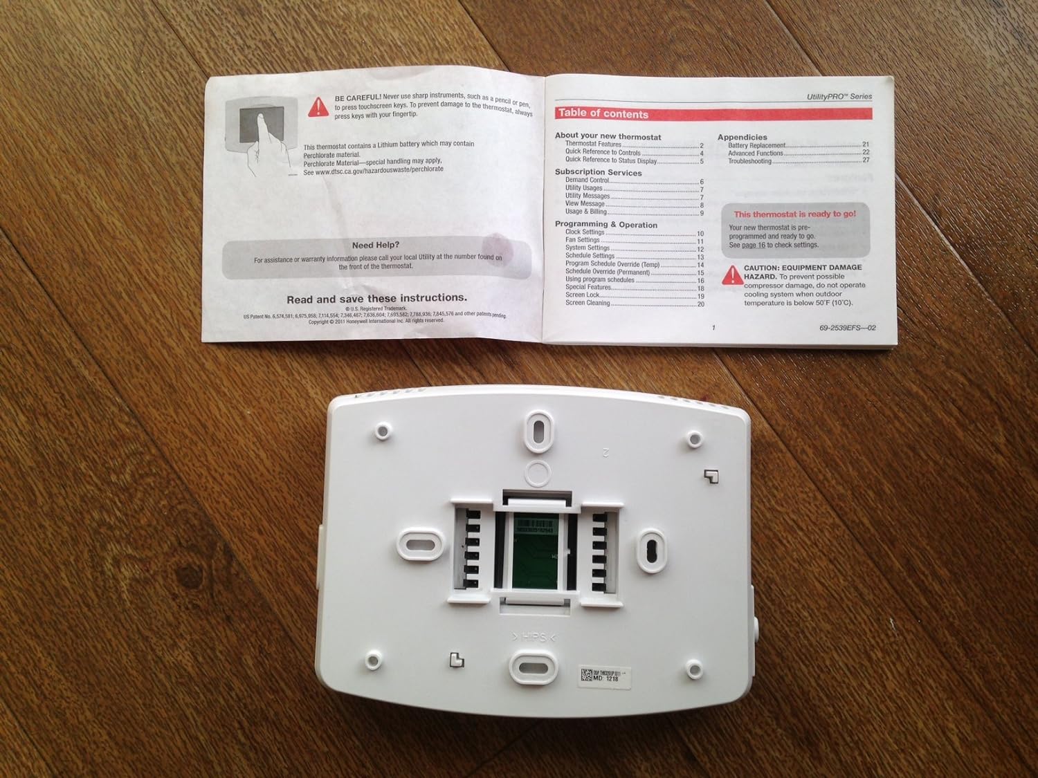 Honeywell TH8320U1008 7day 3/h 2/c Vision PRO 8000 Touchscreen Programmable Thermostat