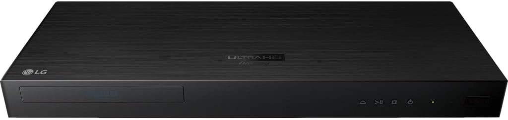 New LG UBK90 UHD Streaming - 4K - 2D/3D - Region Free Blu Ray Disc DVD Player - PAL/NTSC - USB - 100-240V 50/60Hz for World-Wide Use & 6 Feet Multi System 4K HDMI Cable