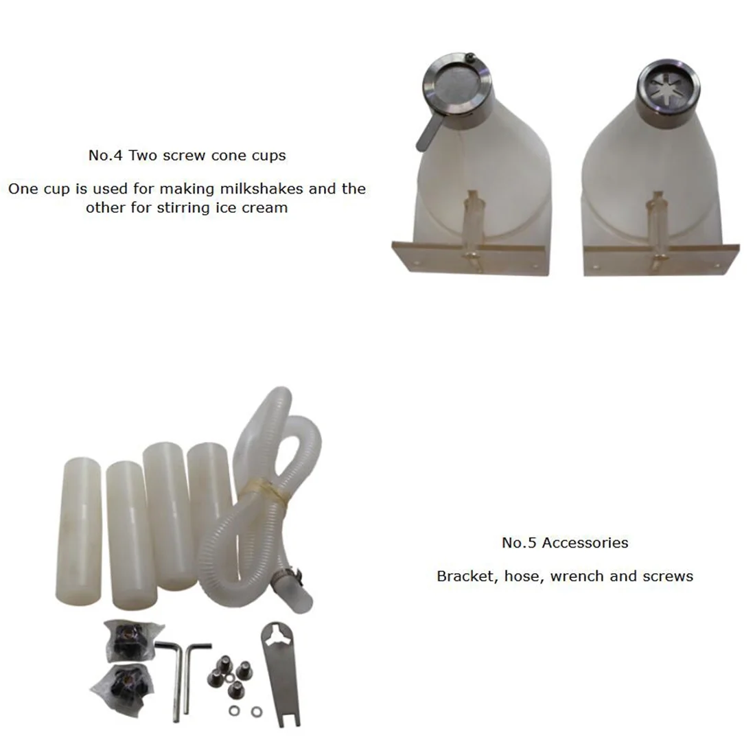 INTBUYING Electric Fruit Ice Cream Mixer Machine Frozen Yogurt Milkshake