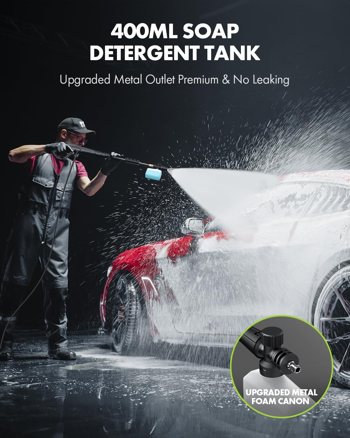 Electric Pressure Washer Power Washers - Anykit 1600 PSI Power Washers Electric Powered Max 1.2 GPM with 4 Quick Connected Nozzles,Water Pressure Washer for Cleaning Car Patio deck Outdoors