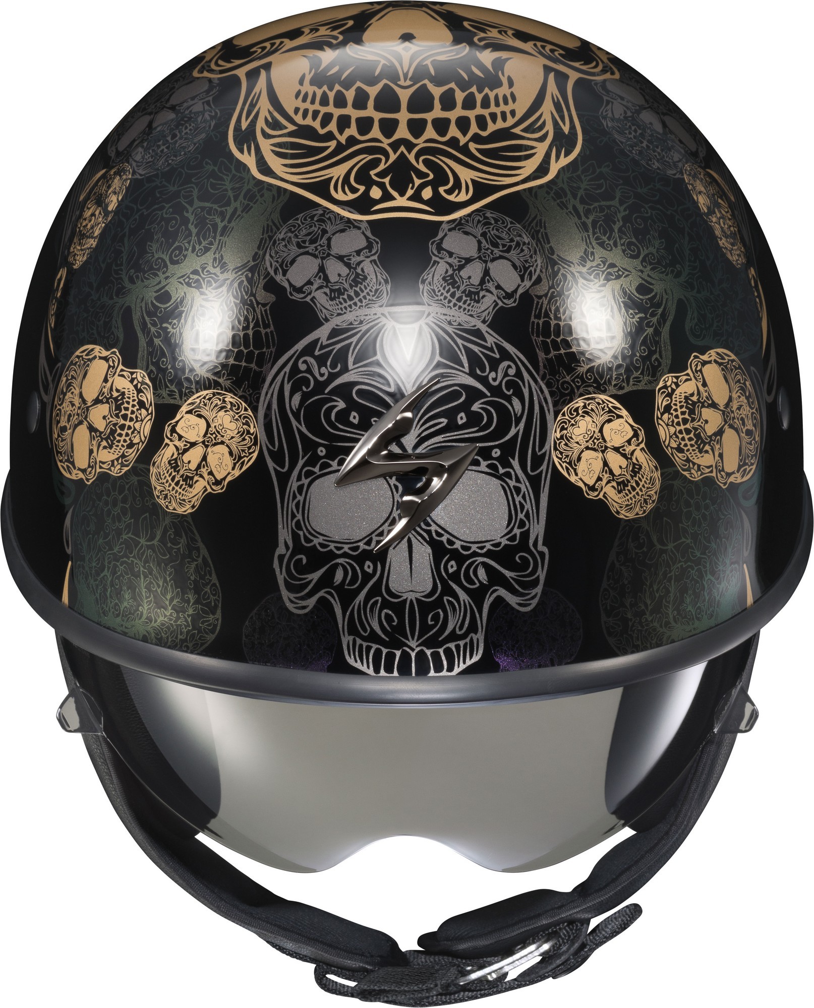 Scorpion EXO-C90 Kalavera Half Helmet - Black