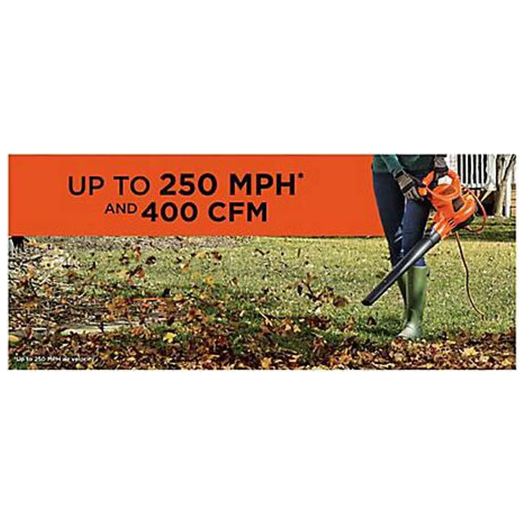 BLACK+DECKER 3-In-1 Electric Leaf Blower, Leaf Vacuum, Mulcher, (BEBL7000)