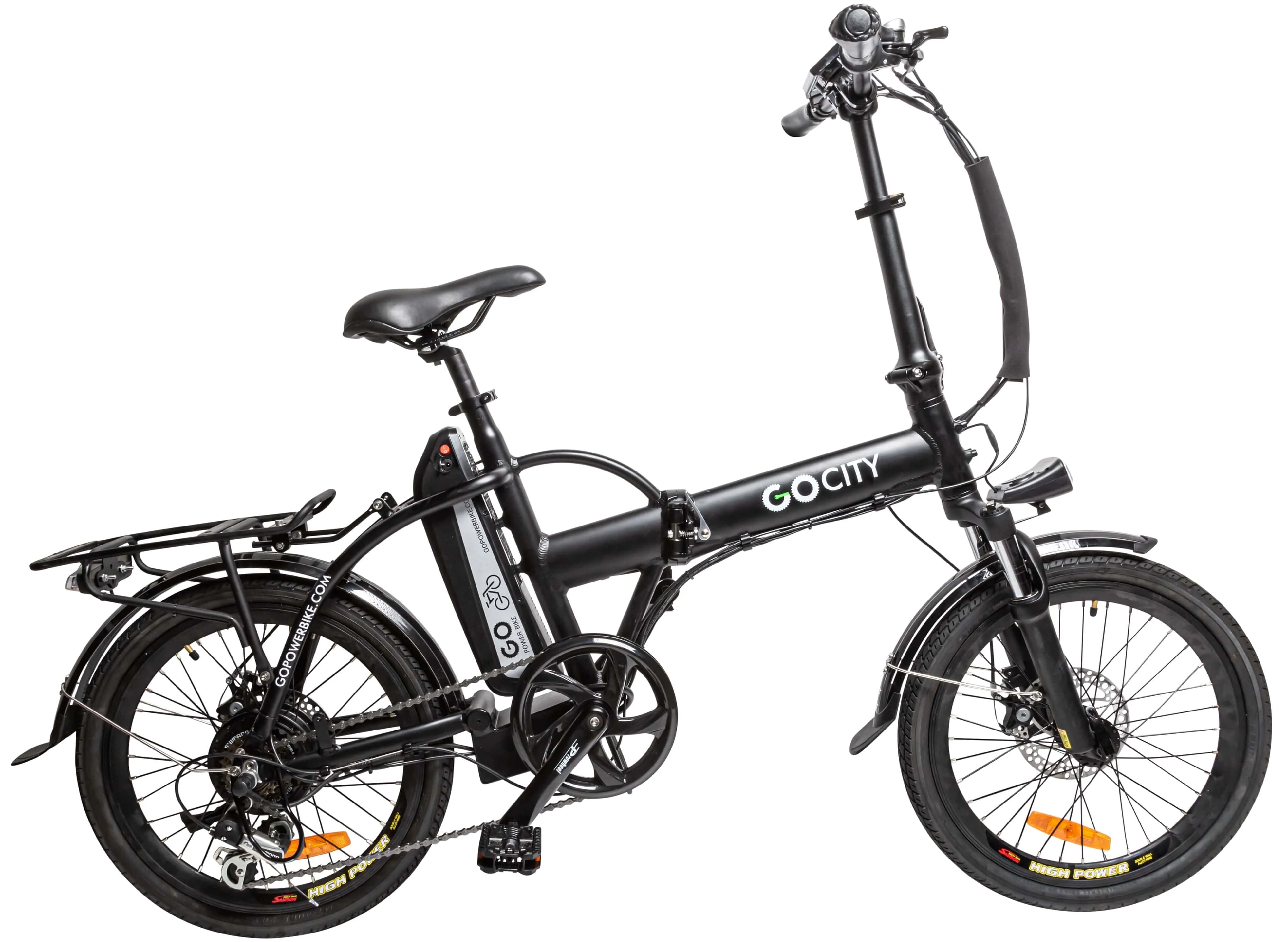 GoPower GoCity 500W Foldable Electric Bike for Adults, up to 36 Miles, 20 MPH, LCD Display, E-Bike