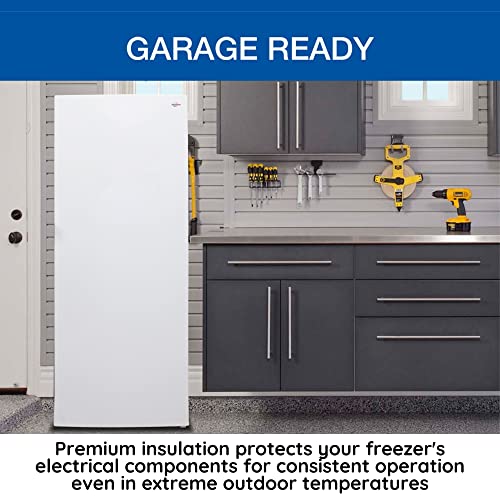 Koolatron Compact Upright Freezer, White