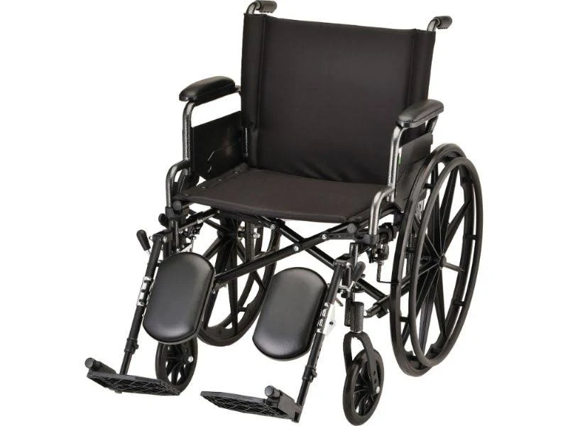 Nova Lightweight Wheelchair w/ Desk Arms u0026 Footrests: 20x22 Elevating