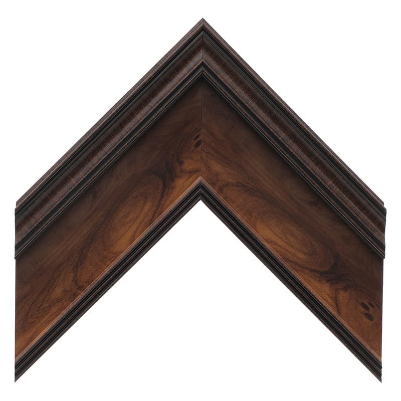 Frame My TV Deco TV Frames - Burlwood Smart Frame Compatible ONLY with Samsung The Frame TV