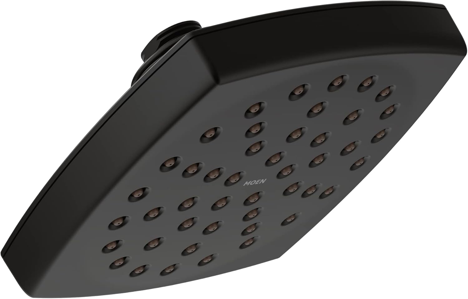 Moen S6365EPBL Voss 6" Single-Function Eco-Performance Rainshower Showerhead with Immersion Technology, Matte Black