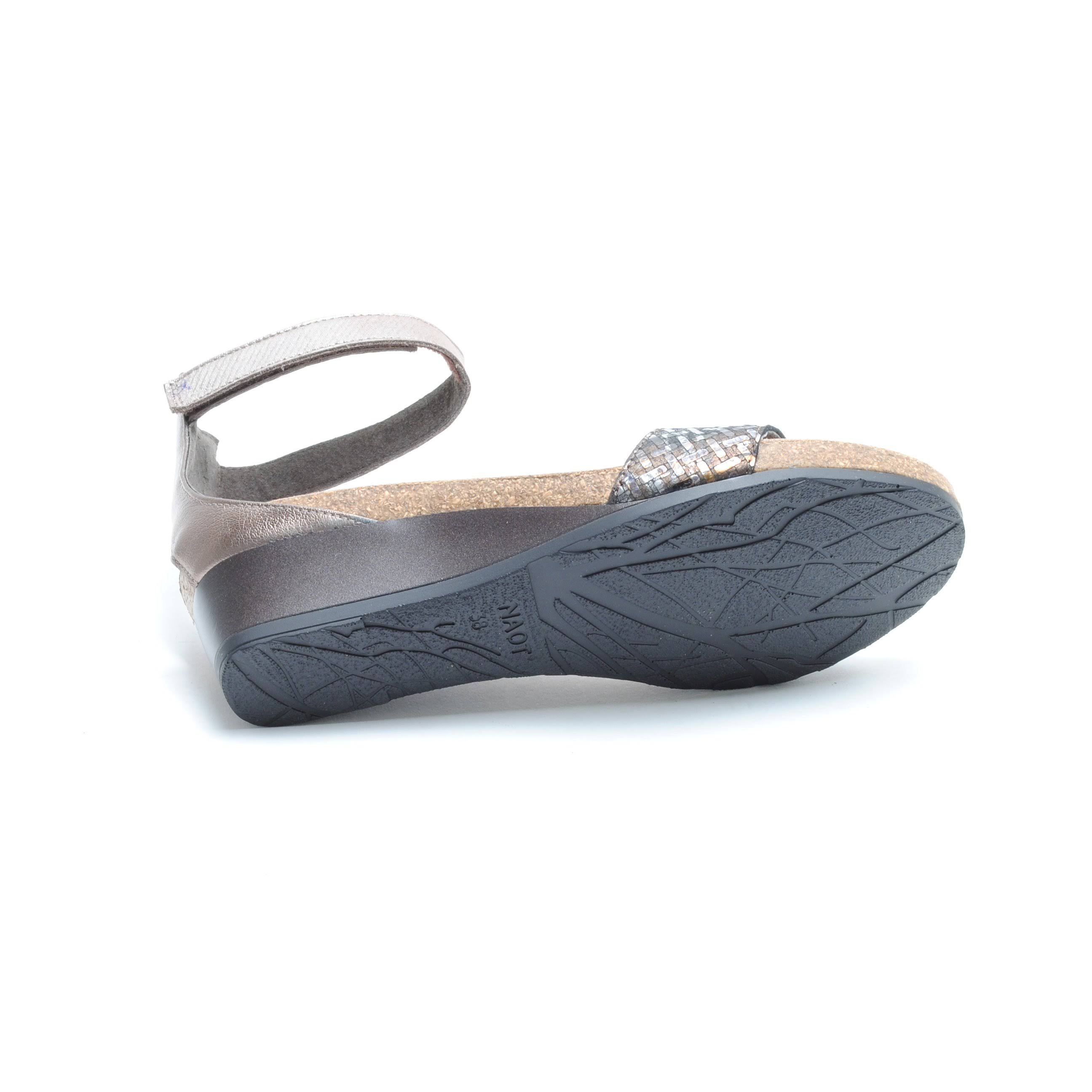 Naot Pixie Beige Lizard / Silver Threads / Rose Gold / 42
