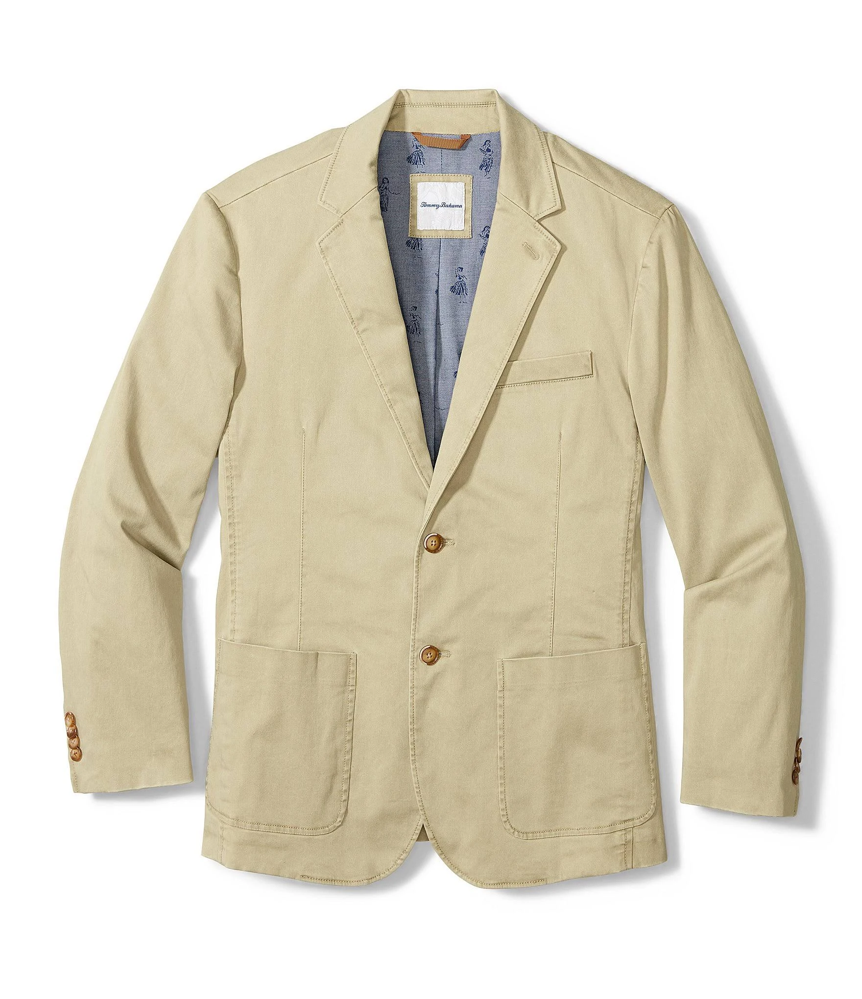Tommy Bahama Boracay Stretch Sateen Blazer - Khaki M
