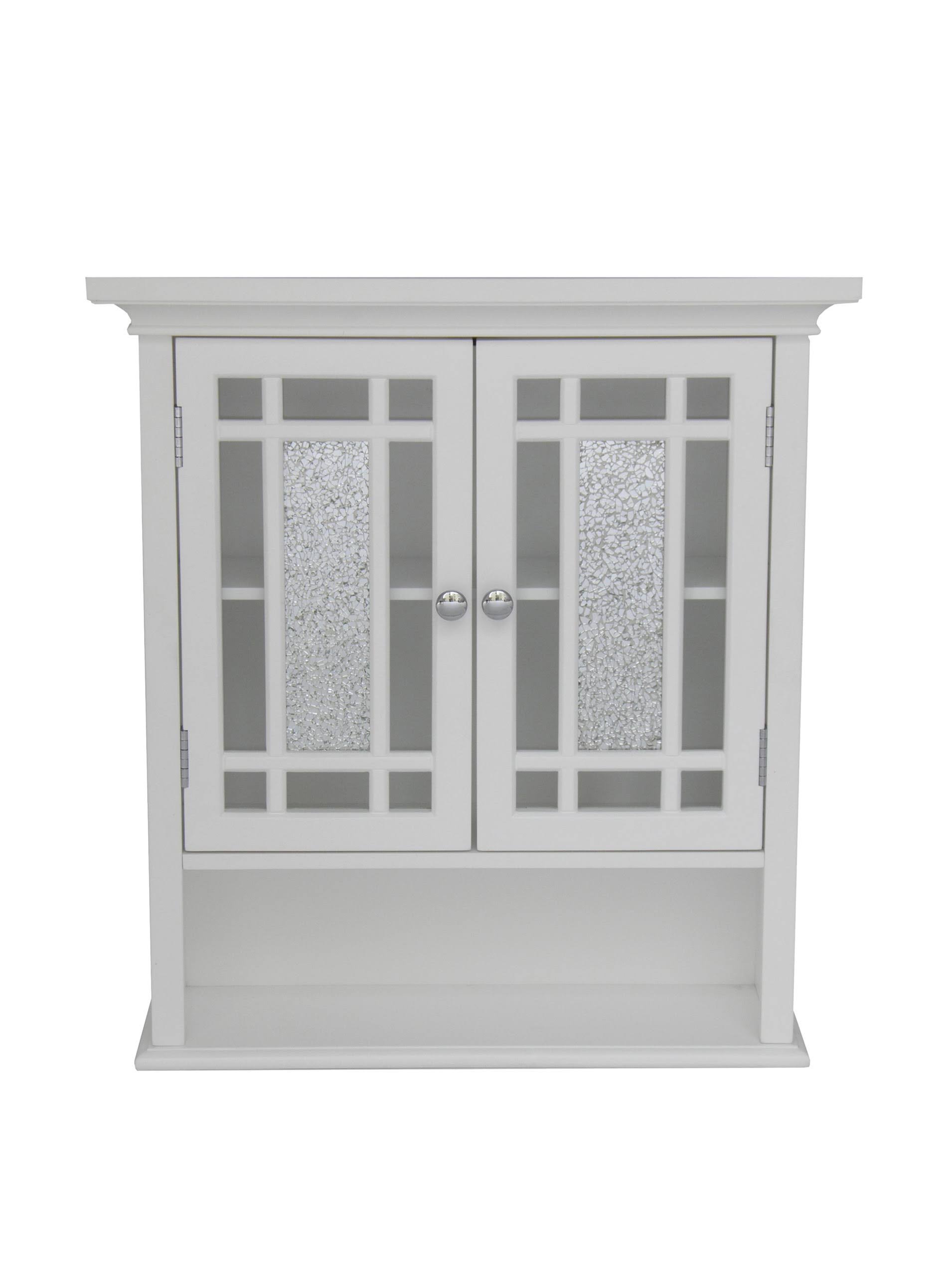 Windsor Wall Cabinet White - Elegant Home Fashions