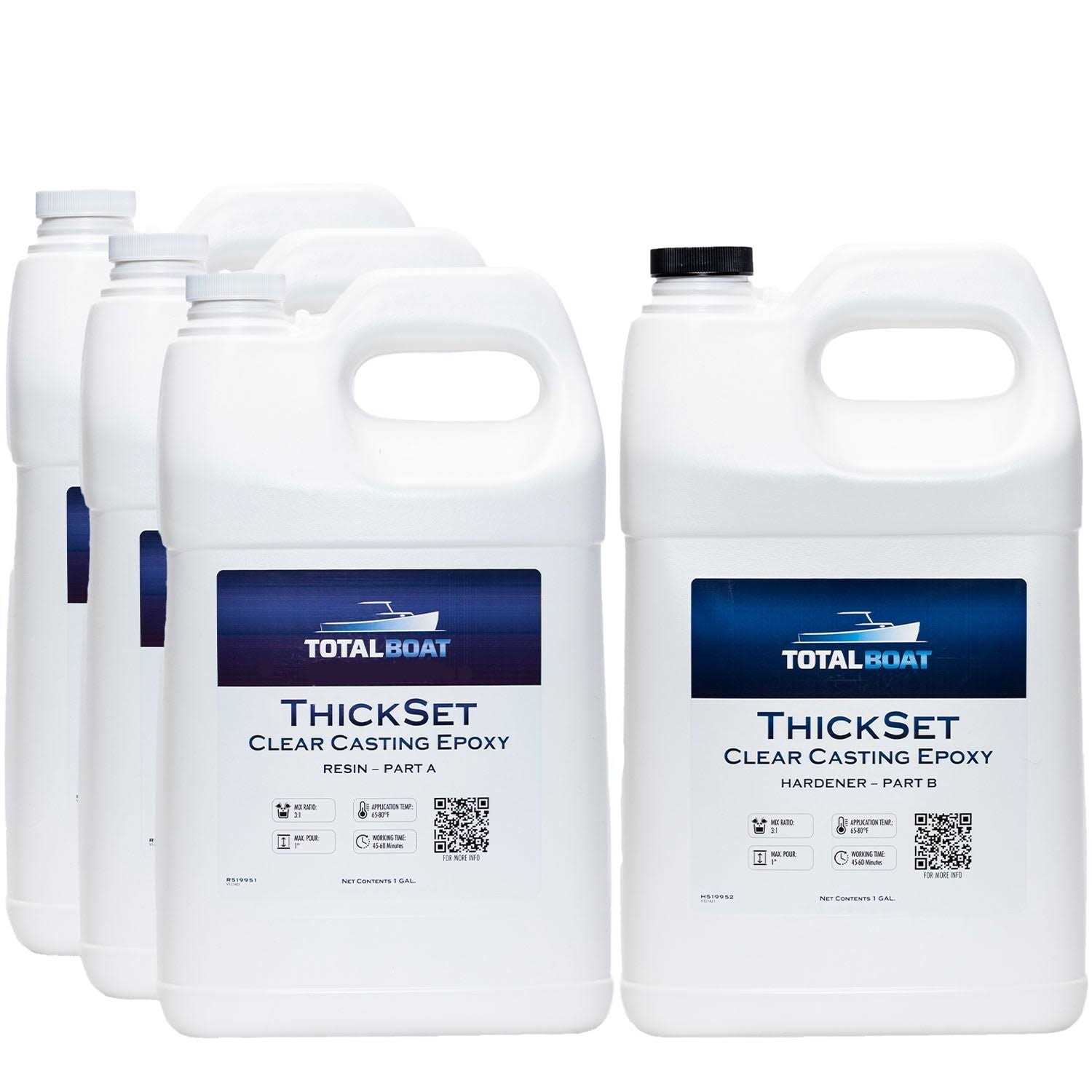 TotalBoat Thickset Deep Pour Clear Epoxy Resin 1.3 Kit - Shop Hardware Tools Online Store