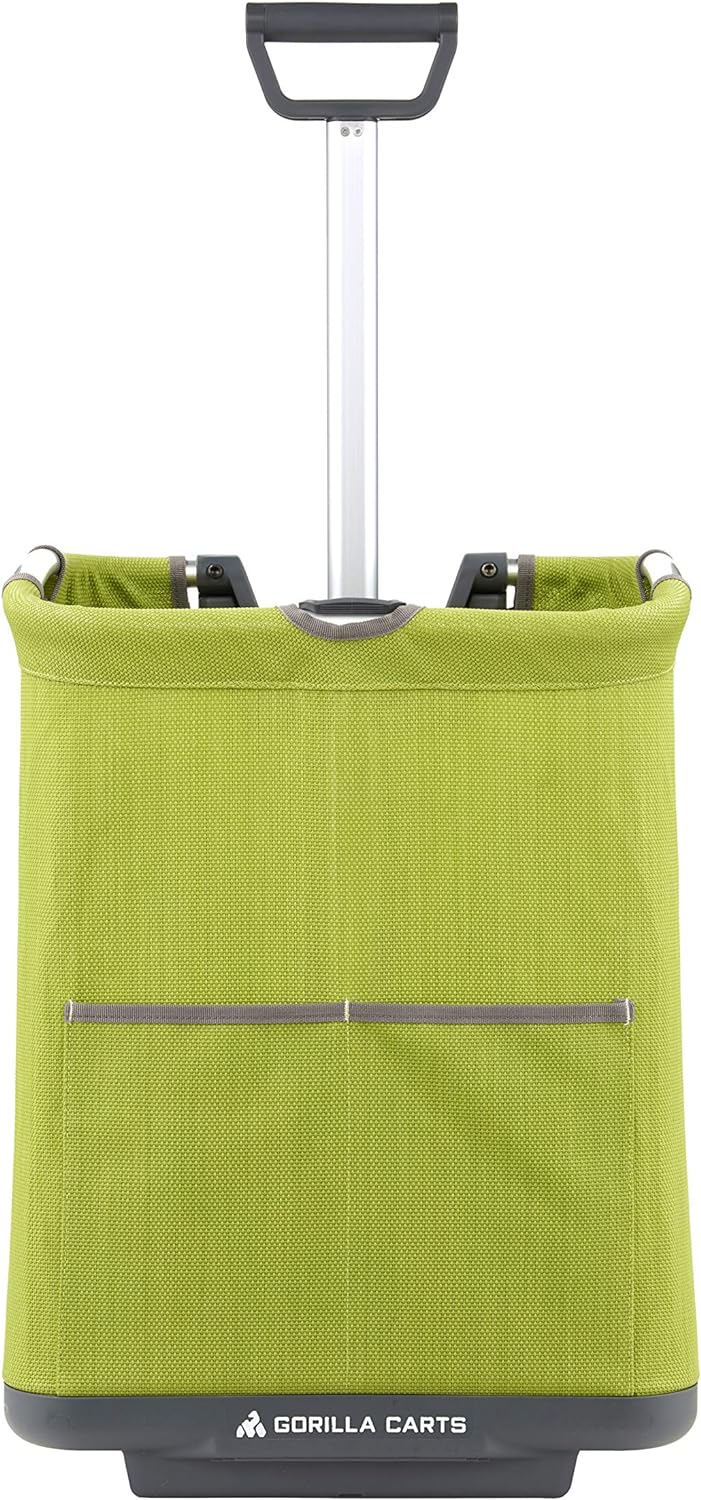 Gorilla Carts GCSS-11G-COM Collapsible Soft-Sided Folding Cart, Green