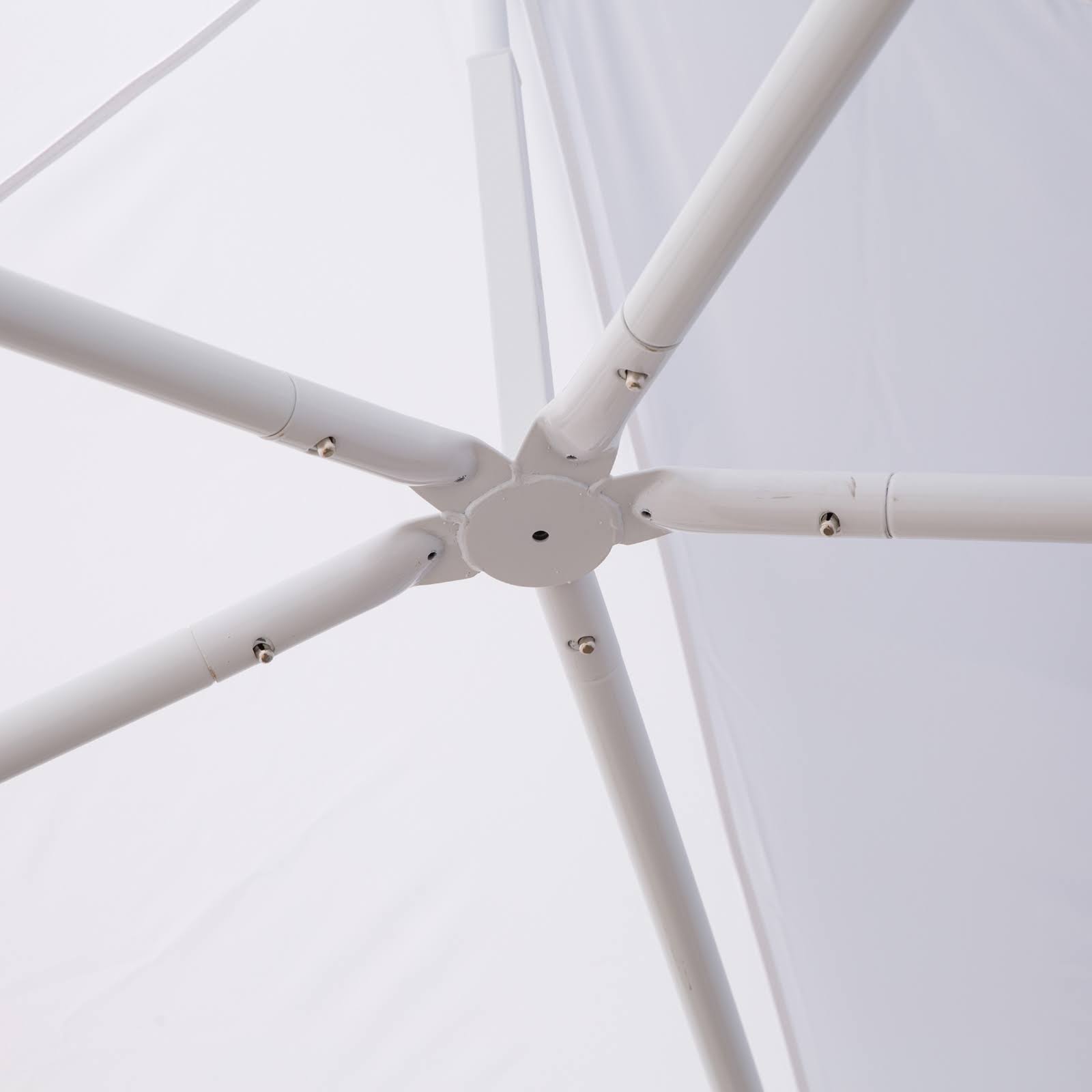 Outsunny 22 x 16 Large Octagon 8-Wall Party Canopy Gazebo Tent - White