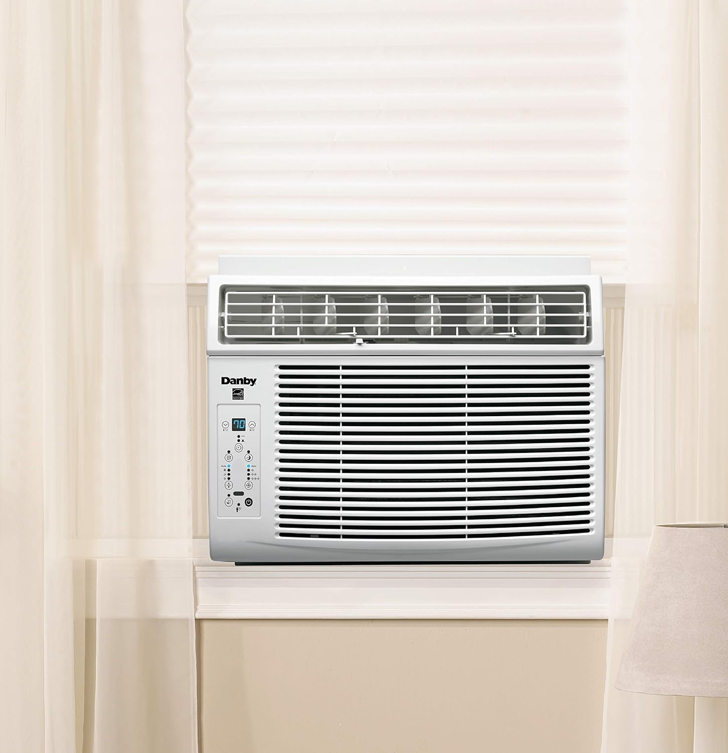 Danby DAC060EB1WDB 6,000 BTU Energy Star Window Air Conditioner, Programmable Timer, LED Display and Remote Control, Ideal for Rooms Up to 250 Square Feet