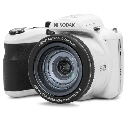 Kodak PIXPRO AZ425 Astro Zoom 20MP Full HD Digital Camera, Red, Bundle with 32GB Memory Card and Camera Bag