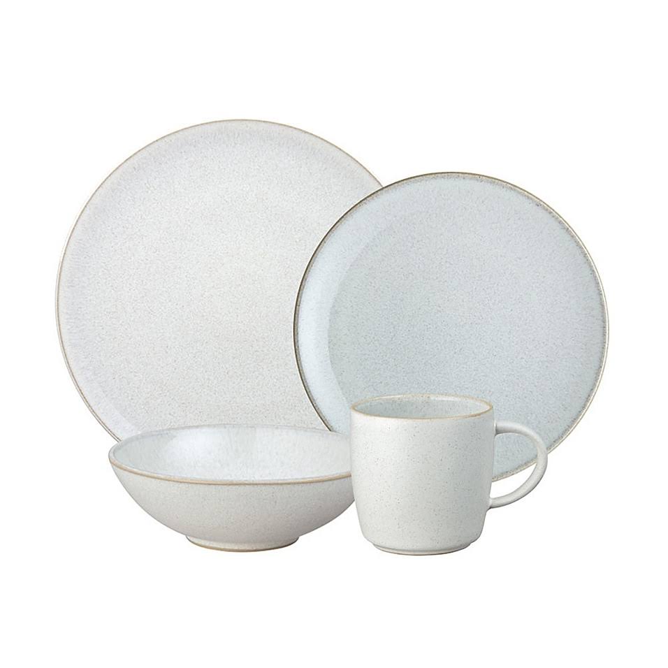 Denby Modus Speckle 4 Piece Place Setting - Natural