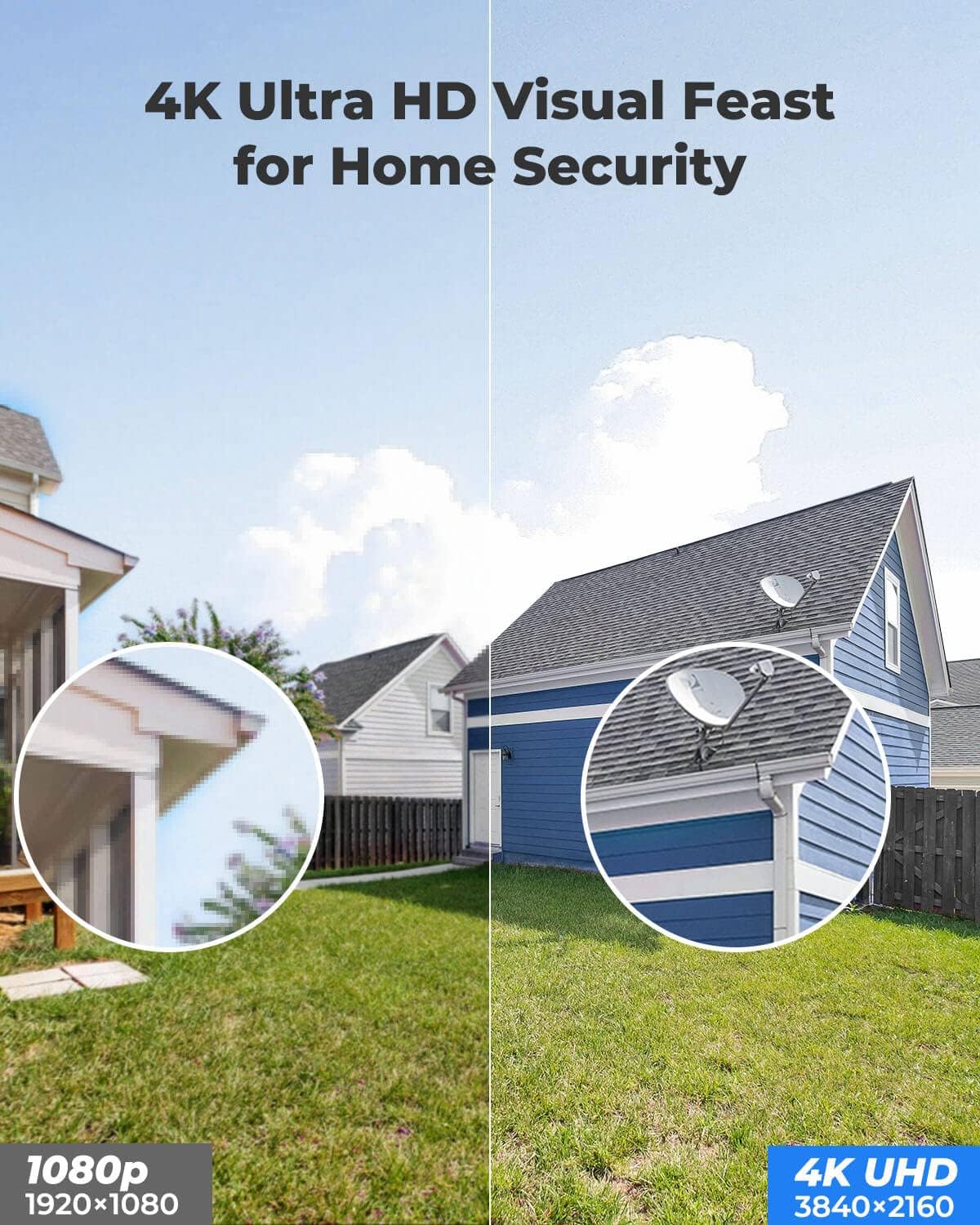REOLINK 4K Outdoor Cameras for Home Security, IP PoE Dome Surveillance Camera, Smart Human/Vehicle Detection, Time Lapse, Work with Smart Home, Up to 256GB Micro SD Card, RLC-820A (Pack of 2)