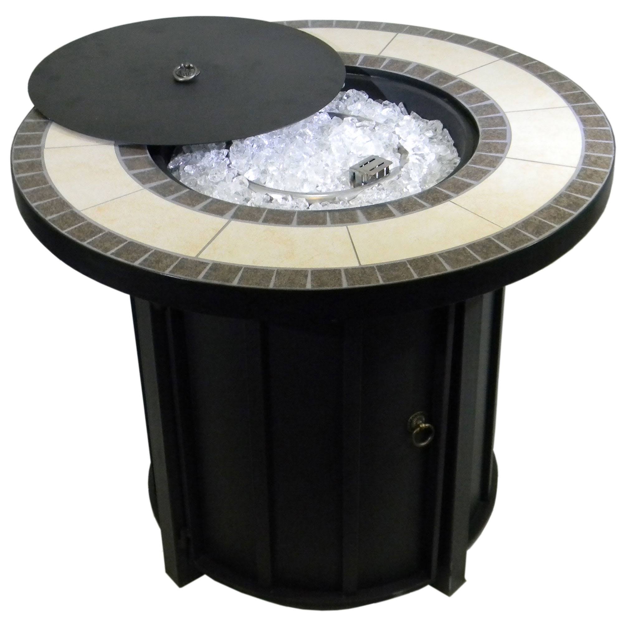 Tile Top Round Propane Fire Pit