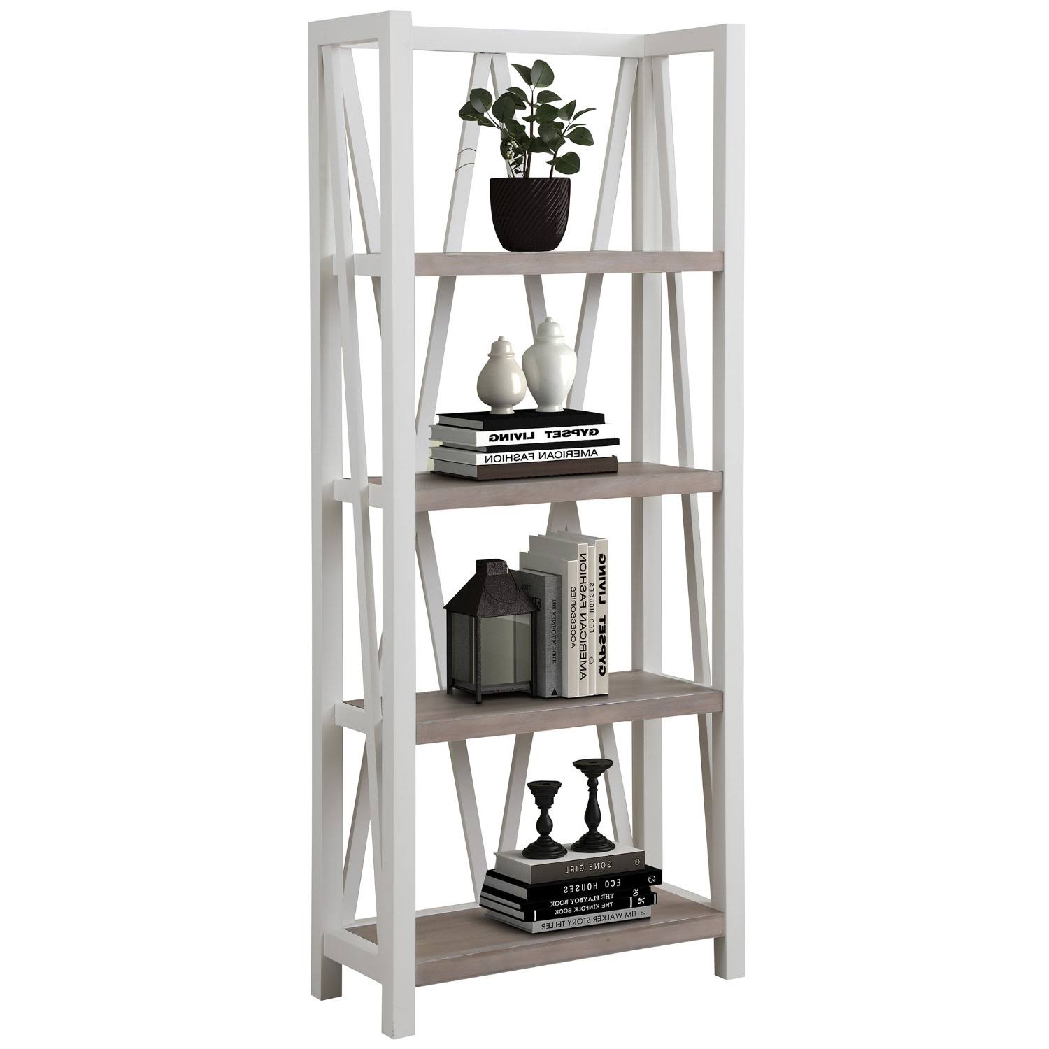 Parker House Americana Modern Etagere Bookcase in Cotton