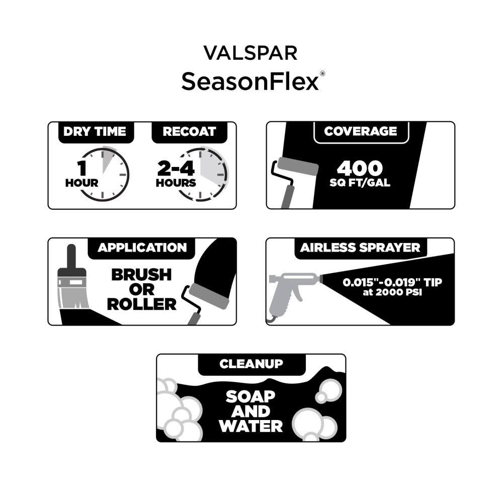 Valspar SeasonFlex Semi-Gloss Balanced Beige Hgsw2486 Exterior Paint (5-Gallon) | HGSW2486-936263