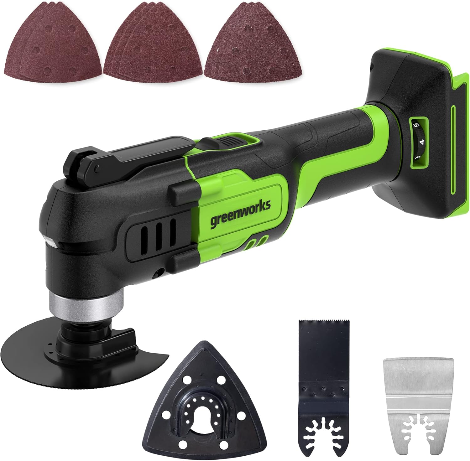 Greenworks 24V Cordless Multi-Tool, Battery and Charger Sold Separately Pack of 2