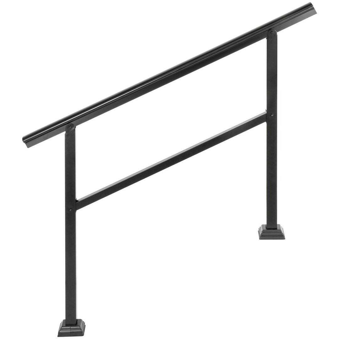 VEVOR Handrail Outdoor Stairs 47.6 X 35.2 Inch Outdoor Handrail Outdoor Stair Railing Adjustable from 0 to 30 Degrees Handrail - Shop Hardware Tools Online Store
