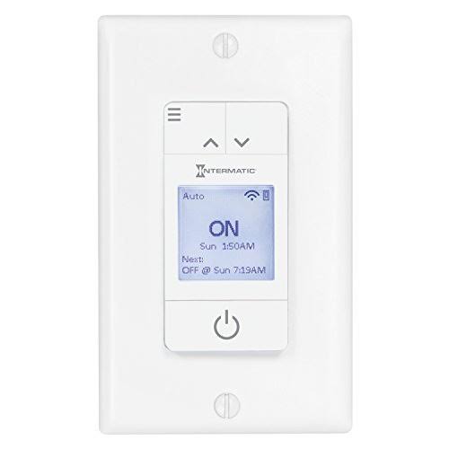 Intermatic STW700W Ascend Smart Wi-Fi 15 Amp 7-Day Indoor Programmable In-Wall Timer, Works with AL