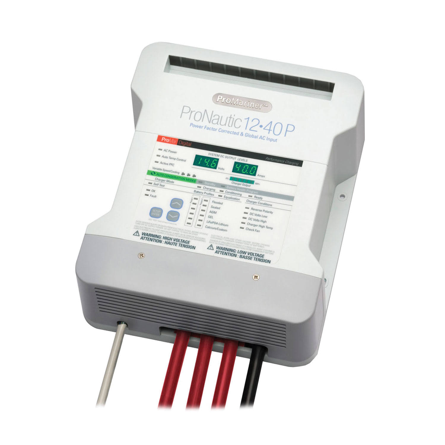 ProMariner ProNautic 1240P 40 Amp 3 Bank Battery Charger