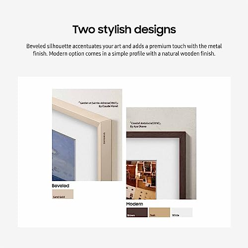 SAMSUNG The Frame TV Customizable Bezel, Magnetic, Quick and Easy Installation