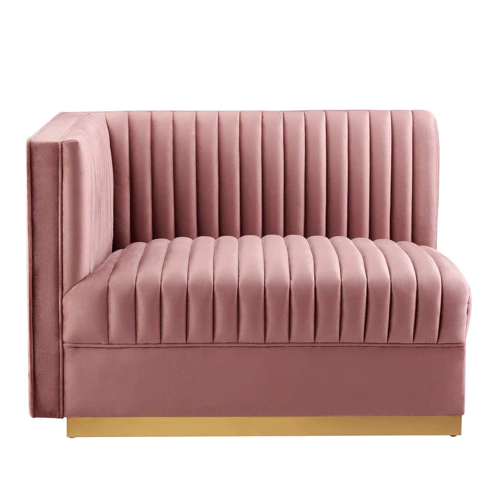 Sanguine Channel Tufted Performance Velvet 5-Piece Modular Sectional Sofa-EEI-5828-DUS