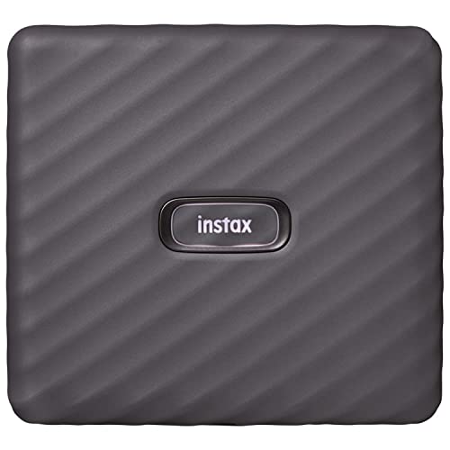 Fujifilm Instax Link Wide Printer Mocha Grey Bundle with Wide Twin Pack Instant Film and Cloth